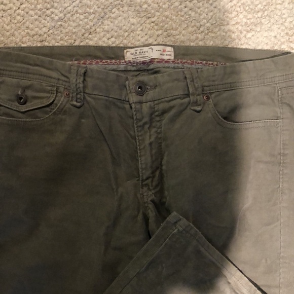 Olive colored cords.vintage old navy - Picture 2 of 8